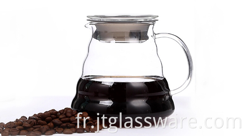 Glass heat cold resistant best quality coffee milk tea carafe pot pitcher